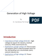 Generation of High Voltage: by Er. Sandeep Pal Singh