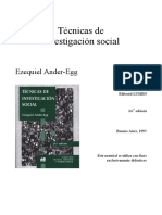 Tecnica de Investigacion Social. Clase - 10 - Ander - Egg