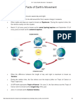 GK - Facts of Earth's Movement - Tutorialspoint