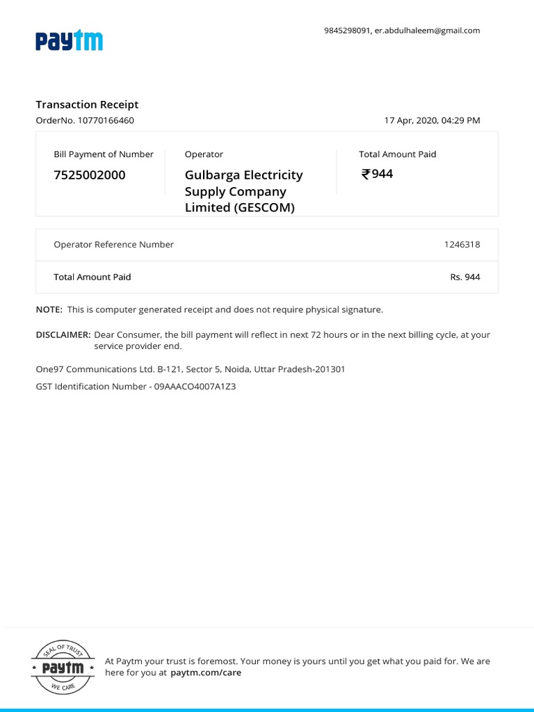 Gulbarga Electricity Supply Company Limited 944 PDF