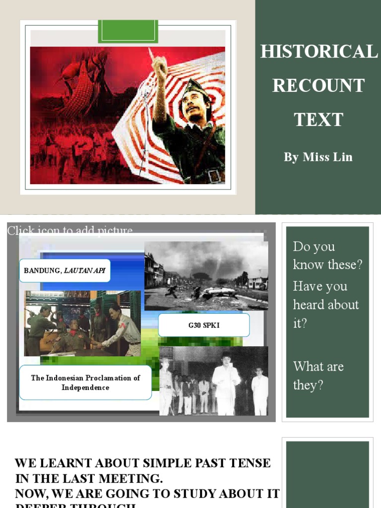 Historical Recount Text | PDF | Foreign Language Studies | General Fiction