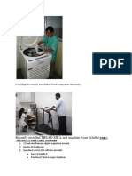 Centrifuge in Recently Established Blood Component Laboratory