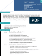 0 - Resume - Preity Thadani PDF