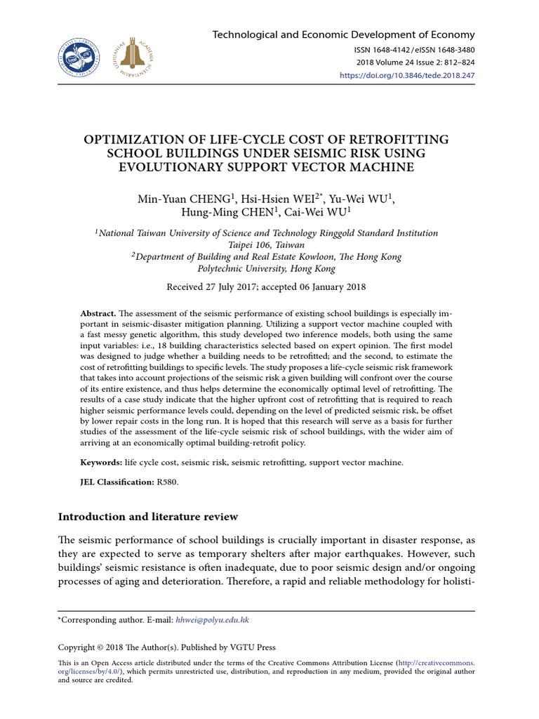 Optimization of Life-Cycle Cost of Retrofitting SC | PDF | Mathematical ...
