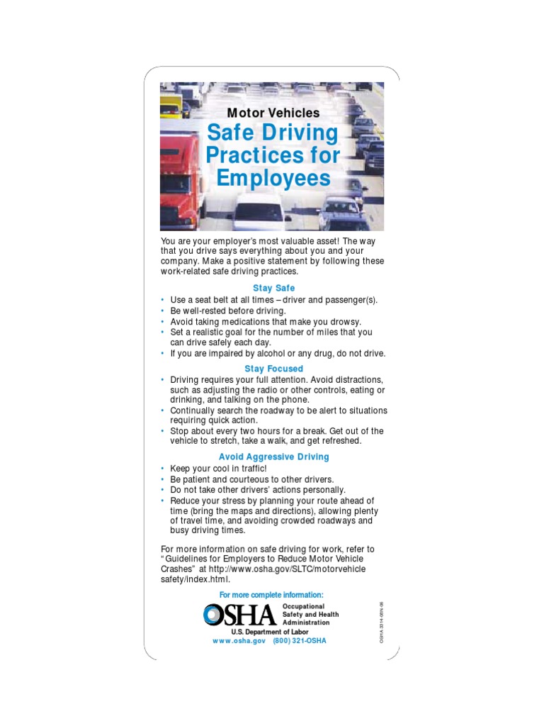 Safe Driving Practices PDF | PDF