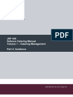 JSP 456 Defence Catering Manual Volume 1 - Catering Management Part 2: Guidance