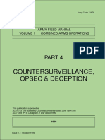 Countersurveillance, Opsec & Deception: Army Field Manual Volume 1 Combined Arms Operations