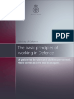The Basic Principles of Working in Defence: A Guide For Service and Civilian Personnel, Their Commanders and Managers