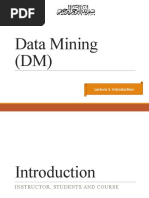 Lecture 1-Data Mining (Introduction)