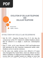 Evolution of Cellular Telephone