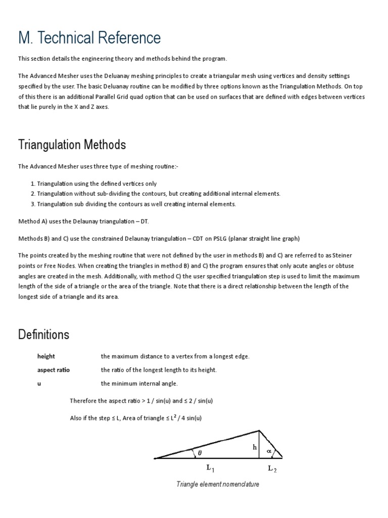 M. Technical Reference | PDF | Triangle | Area