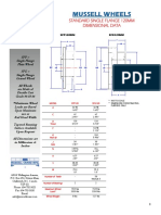 Mussell Wheels: Standard Single Flange 120Mm Dimensional Data