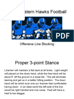 Southeastern Hawks Football: Offensive Line Blocking