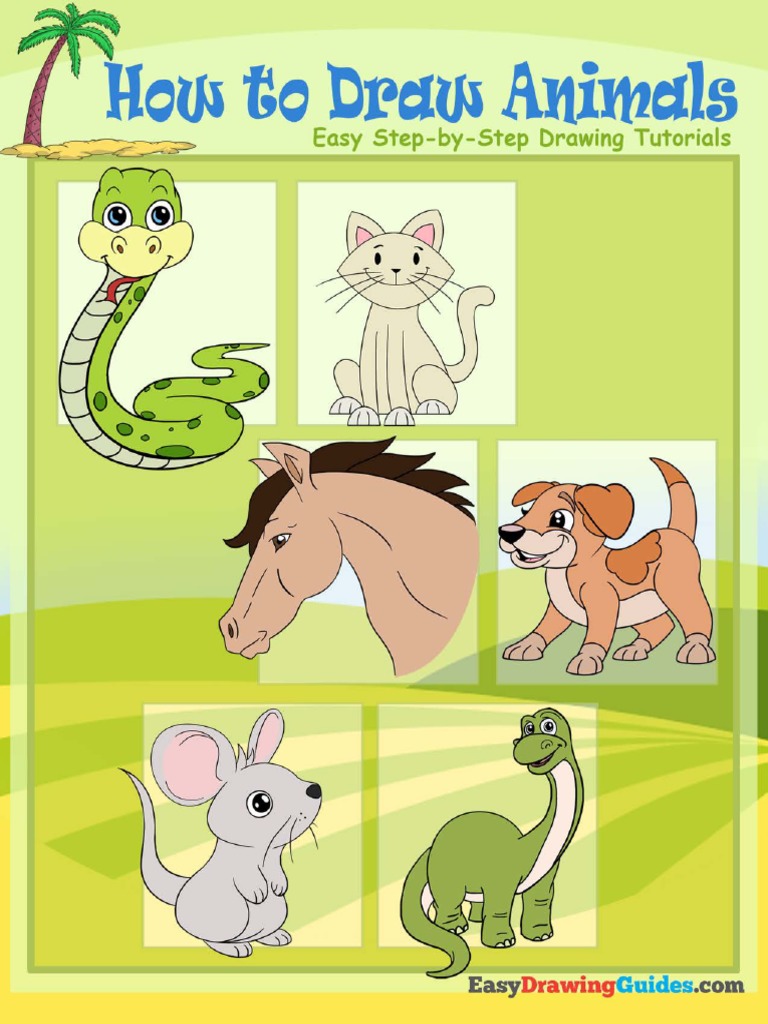 Easy Step-by-Step Animal Drawing Guide | PDF