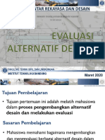 Evaluasi Alternatif Desain