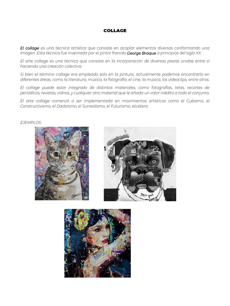 La técnica del collage: una introducción a su historia, aplicaciones y ...