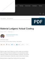 Material Ledgers: Actual Costing - SAP Blogs