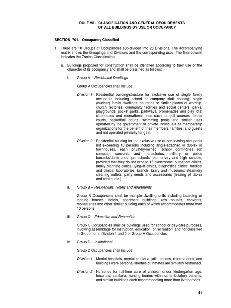 Arcc Des - Rule Vii - Classification & General Requirements - Part 1 ...