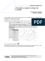 GPL Adicionar Coordenadas A Arquivo Shape de Pontos Usando Gvsig PDF