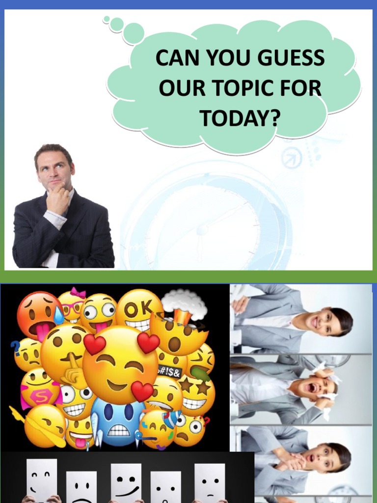 Can You Guess Our Topic For Today? | PDF | Attitude (Psychology) | Job ...