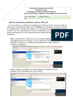 Informe - Instalación - Windows - Server - 2012 - R2: NOMBRE: Daniel Santiago Duarte Torres, Johan Felipe FICHA: 2055152