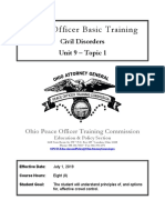 Ohio Peace Officer Basic Training - Civil Disorders