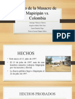 Caso de La Masacre de Mapiripán Vs Colombia