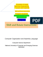 Shift and Rotate Instructions: Group