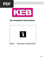 Development Information: KEB Info Specifications of The HSP5-Interface