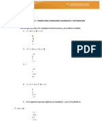 Quiz 1 - Expresiones Algebraicas, Factorizacion Corte 1