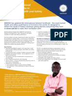 Factsheet: NEBOSH International General Certificate in Occupational Health and Safety