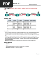 Routing and Switching Lab - 2019: Anycast Topology