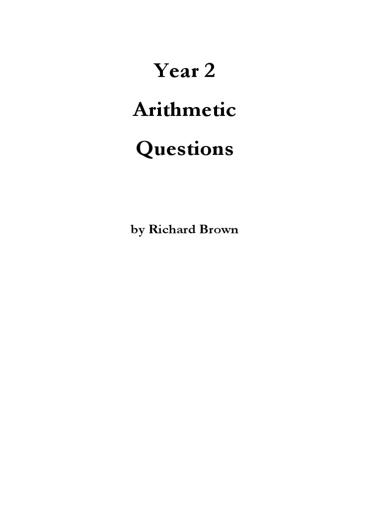 Yr2 Arithmetic Questions 1 PDF | PDF | Arithmetic | Numbers