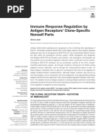 Immune Response Regulation by Antigen Receptors' Clone-Specific Nonself Parts