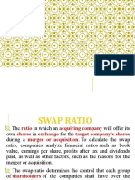 Swap Ratio Determination & Evaluation of Merger Proposal