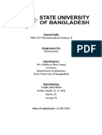 Course Code:: PHR-322: Pharmaceutical Analysis-Ll