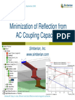 Minimization of Reflection From AC Coupling Capacitors: Simberian, Inc