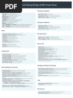 Android Debug Bridge (ADB) Cheat Sheet: ADB Basics Package Installation