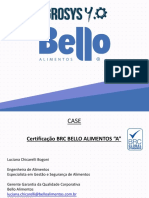 Certificação BRC - Bello Alimentos PDF
