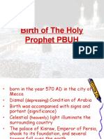 Birth of The Holy Prophhet