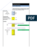 Instraction: Enter Values in Blue Box. Spread Sheet Calculate Values in Yellow Boxes
