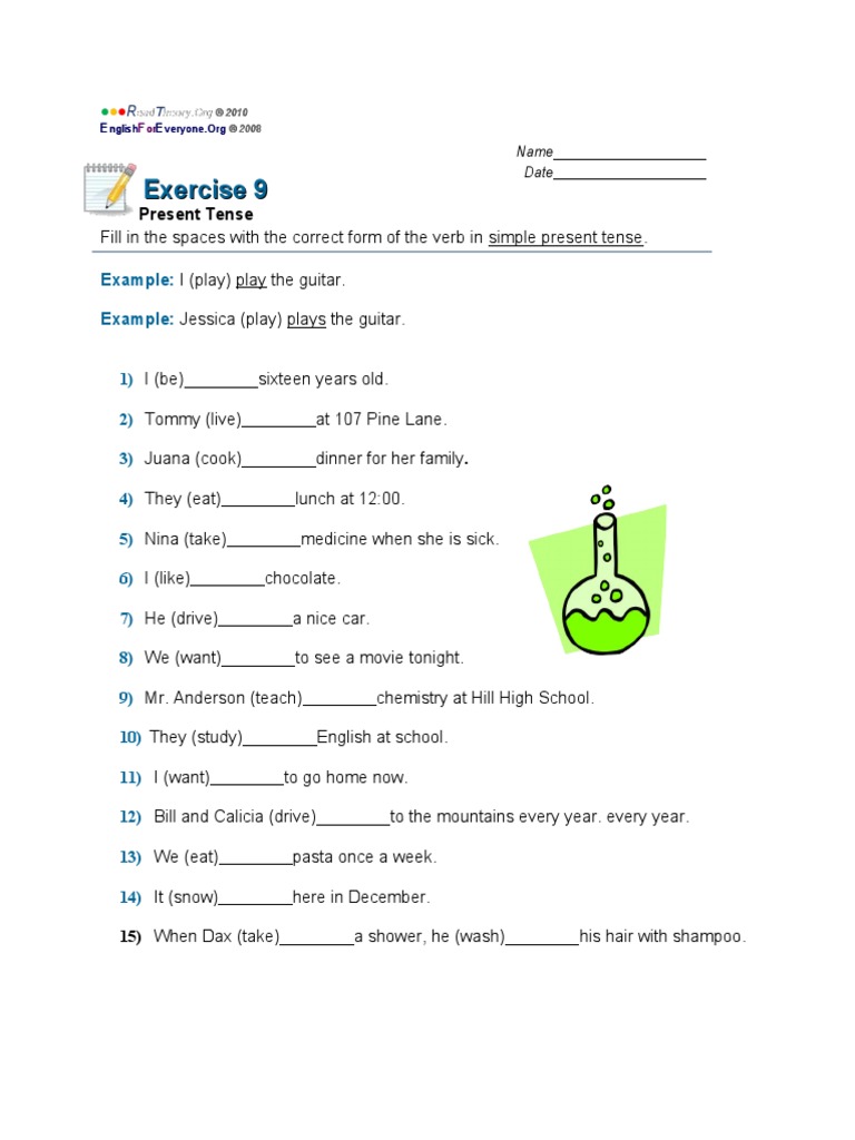 To Study Simple Present Tense
