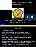 4.korelasi Iman, Islam Dan Ikhsan