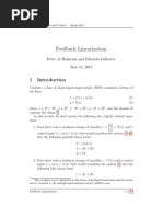 Feedback Linearization: Peter Al Hokayem and Eduardo Gallestey May 14, 2015