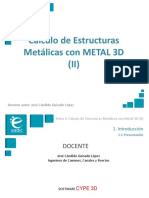 Presentacion - M6T4 - Cálculo de Estructuras Metálicas Con METAL 3D (II)