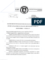 Măsuri preventive de securitate şi sănătate în muncă pentru angajatori şi angajaţi privind prevenirea şi răspândirea COVID-19