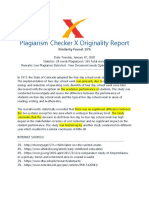 Plagiarism Checker X Originality Report: Similarity Found: 15%