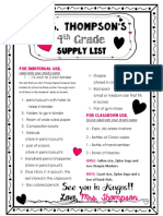 Supply List 2020 - Weebly