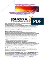 Einladung Matrix Transformation 1+2 Seminarbeschreibung 5-6 Februar Augsburg