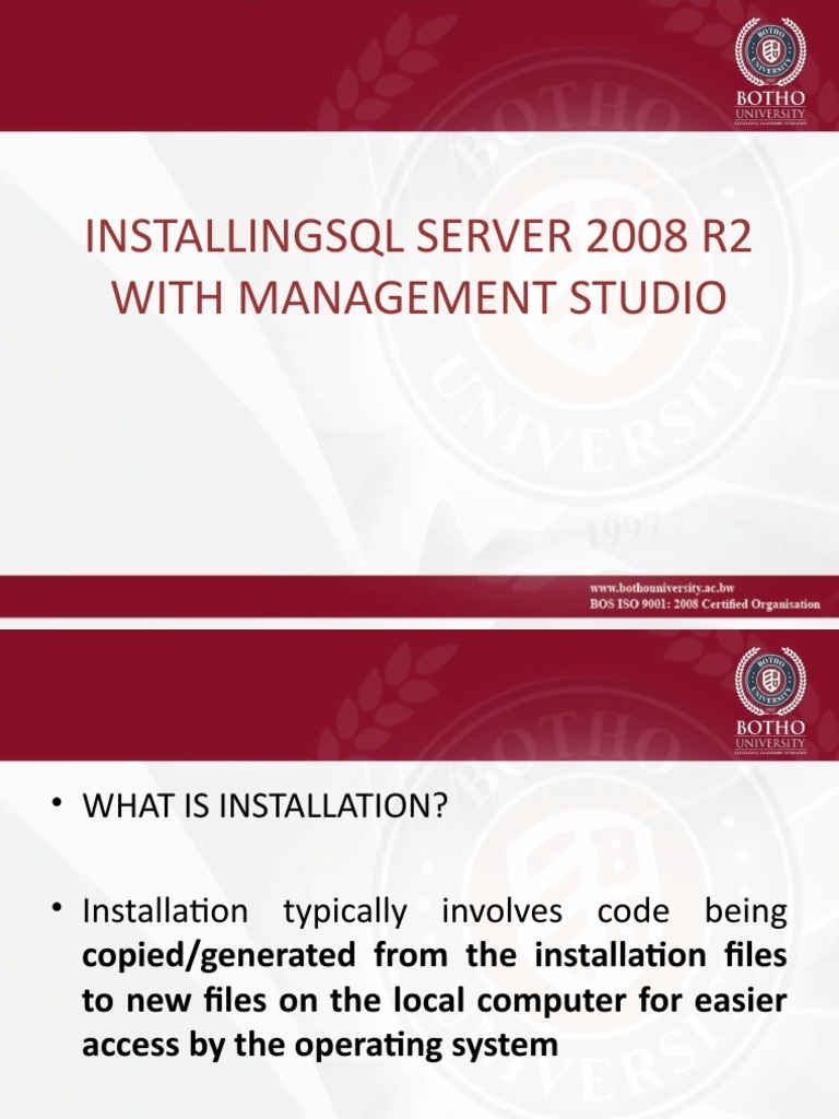 Install SQL Server 2008 R2 Guide | PDF | Installation (Computer ...